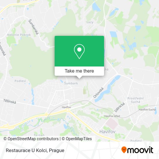 Карта Restaurace U Kolci