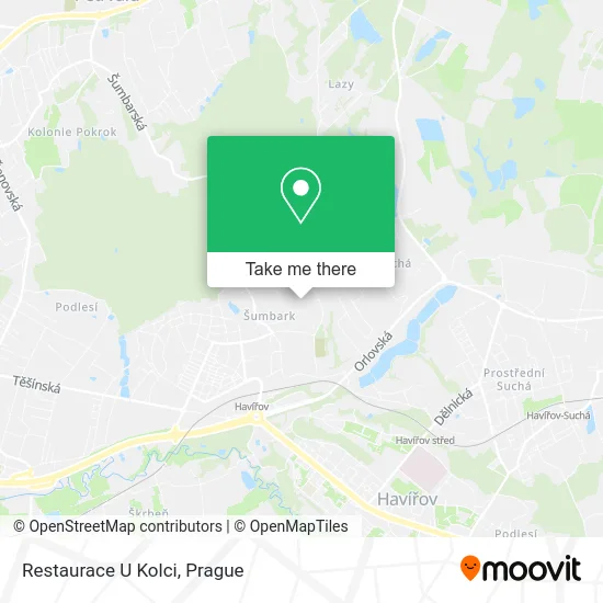 Карта Restaurace U Kolci