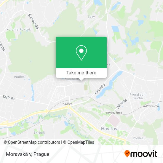 Карта Moravská v
