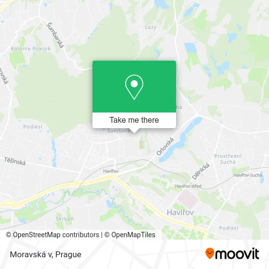 Карта Moravská v