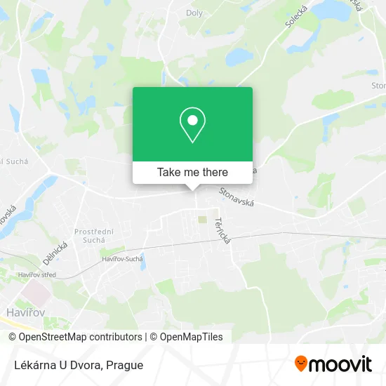 Карта Lékárna U Dvora