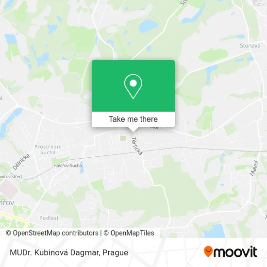 Карта MUDr. Kubinová Dagmar