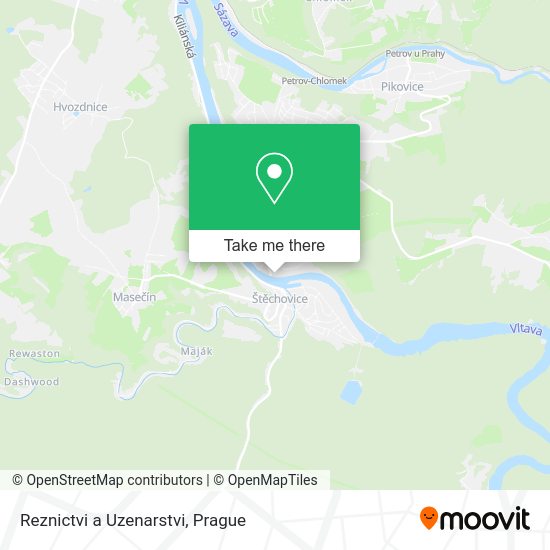 Карта Reznictvi a Uzenarstvi