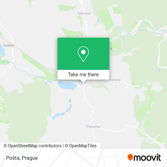 Карта Pošta
