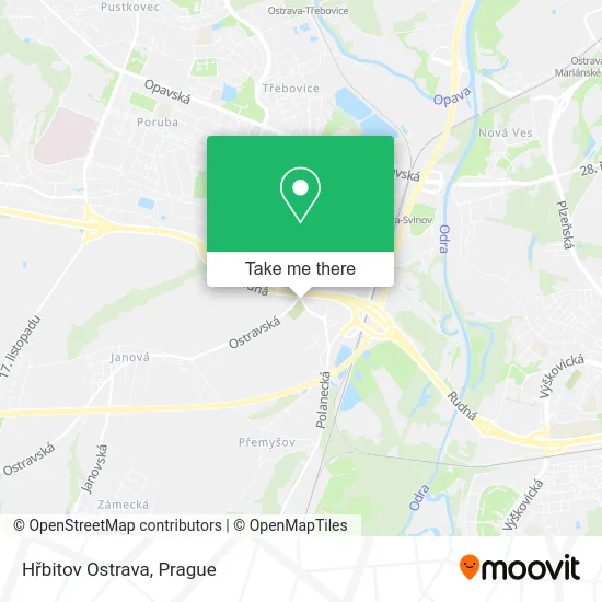 Карта Hřbitov Ostrava