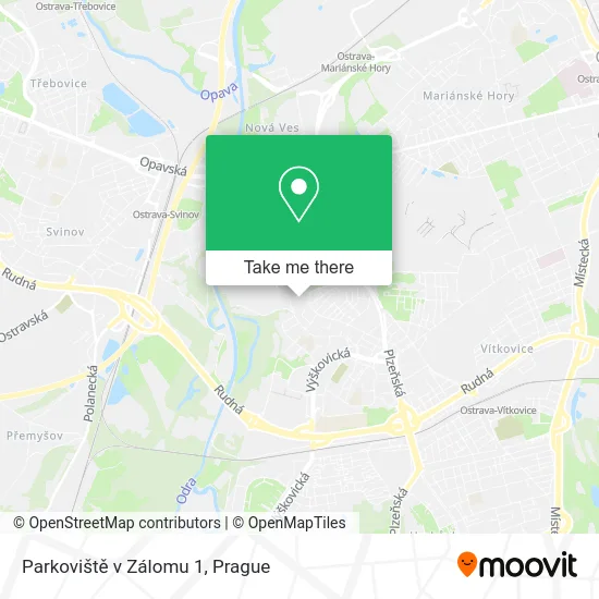 Карта Parkoviště v Zálomu 1