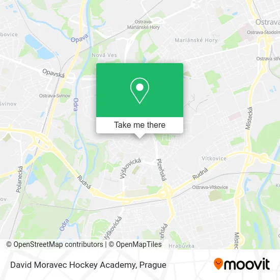 David Moravec Hockey Academy map