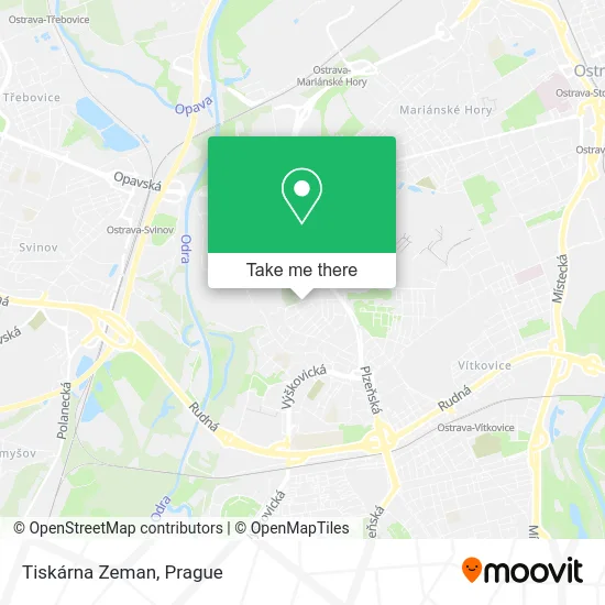 Карта Tiskárna Zeman