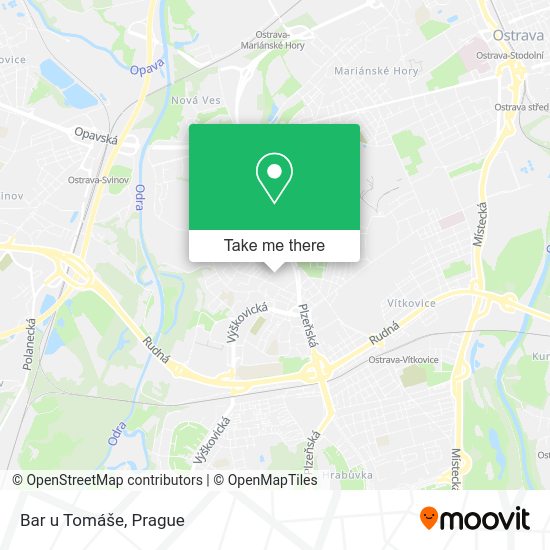 Карта Bar u Tomáše