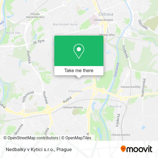 Карта Nedbalky v Kytici s.r.o.