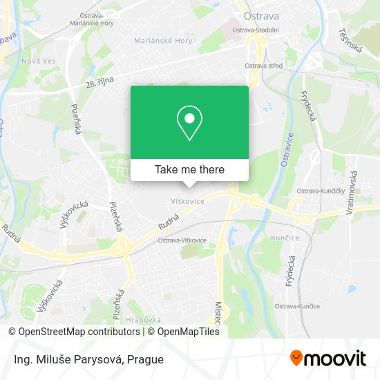 Карта Ing. Miluše Parysová