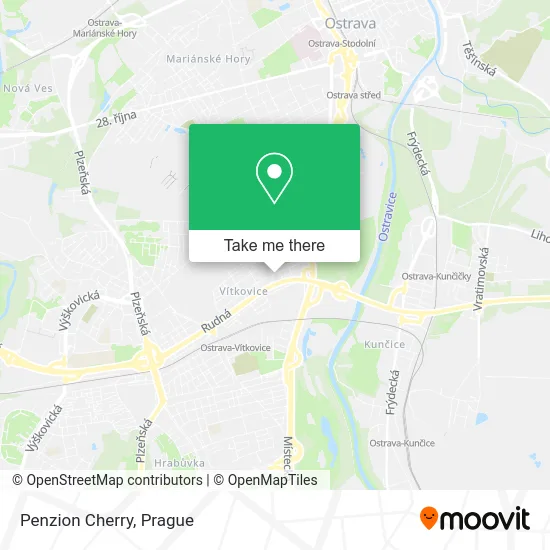 Penzion Cherry map