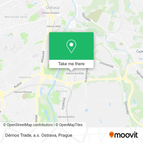 Карта Démos Trade, a.s. Ostrava