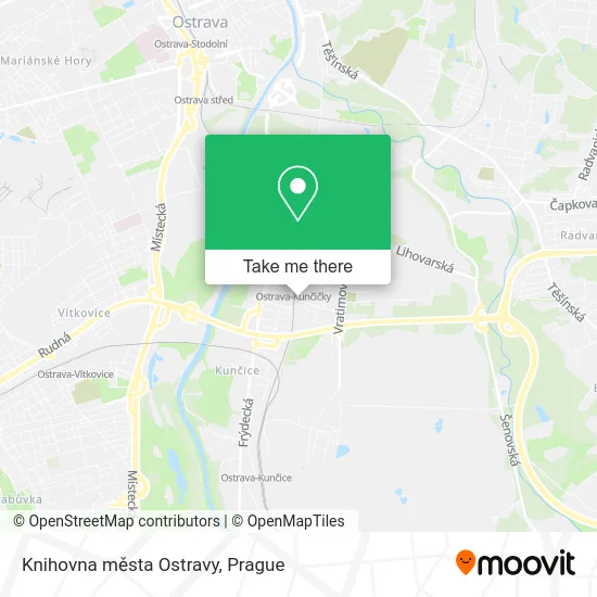 Карта Knihovna města Ostravy