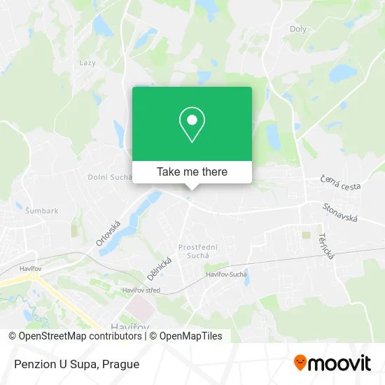 Карта Penzion U Supa