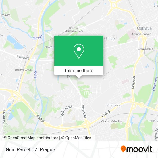 Карта Geis Parcel CZ