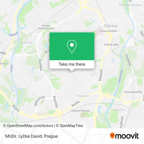 Карта MUDr. Lyčka David