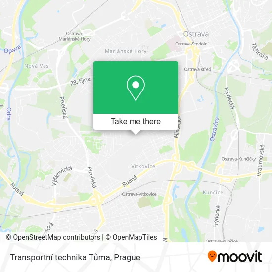 Карта Transportní technika Tůma