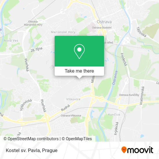 Карта Kostel sv. Pavla