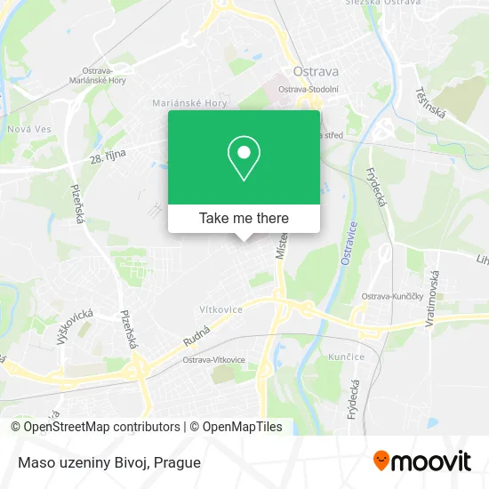 Карта Maso uzeniny Bivoj