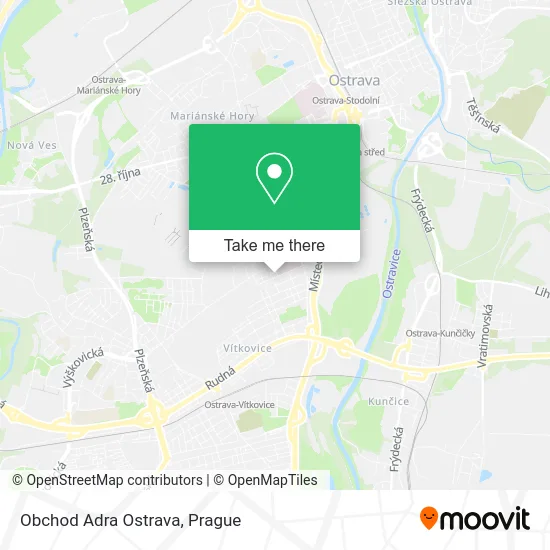 Карта Obchod Adra Ostrava