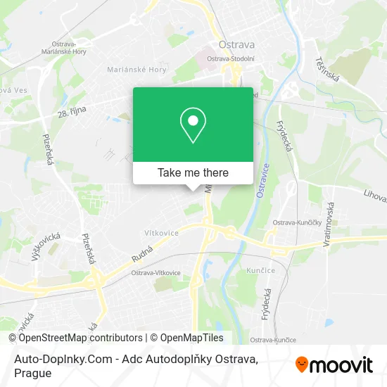 Карта Auto-Doplnky.Com - Adc Autodoplňky Ostrava