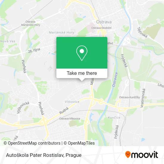 Карта Autoškola Pater Rostislav
