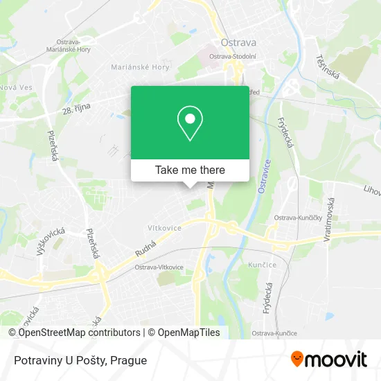 Карта Potraviny U Pošty