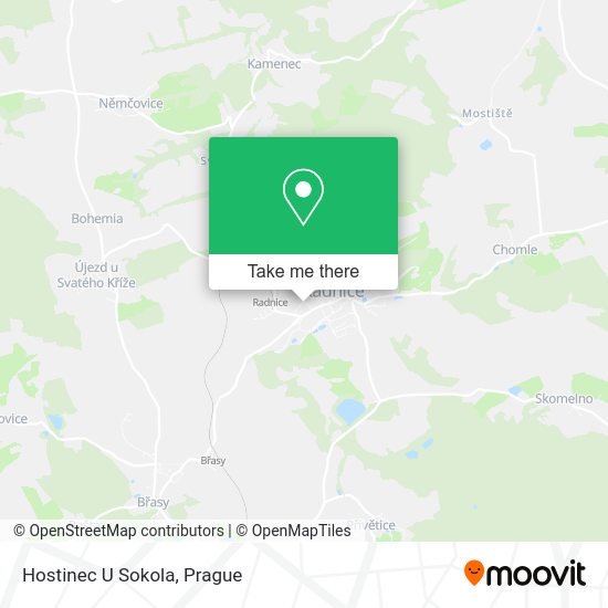 Карта Hostinec U Sokola