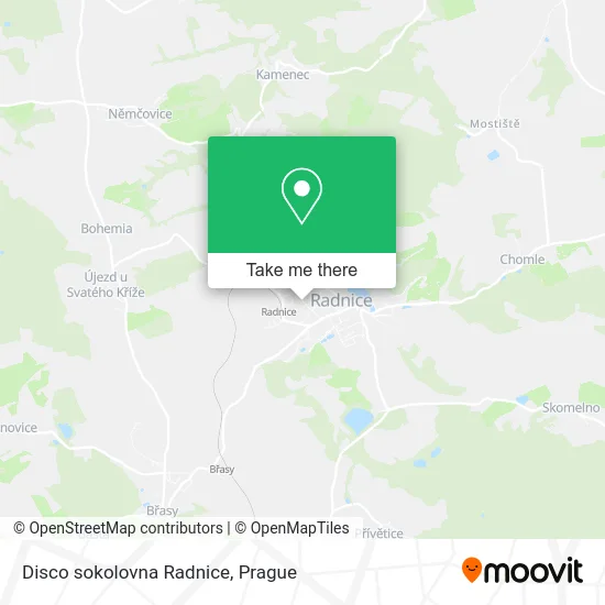 Карта Disco sokolovna Radnice