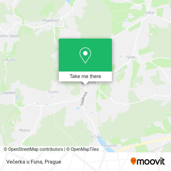 Карта Večerka u Funa
