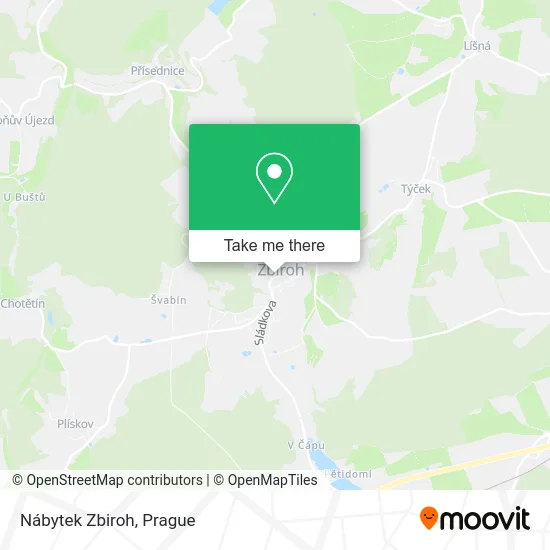 Карта Nábytek Zbiroh
