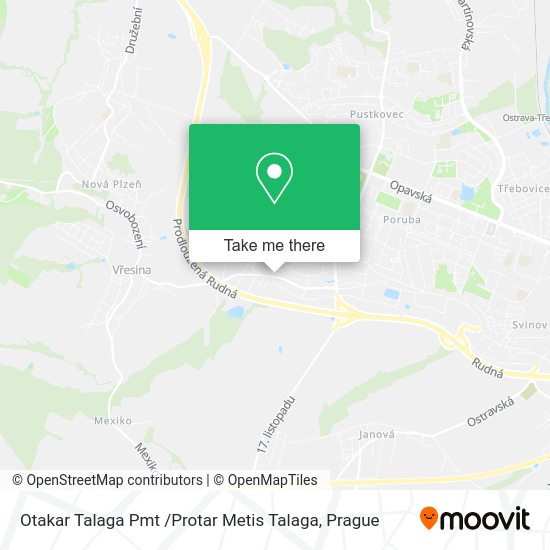 Карта Otakar Talaga Pmt /Protar Metis Talaga