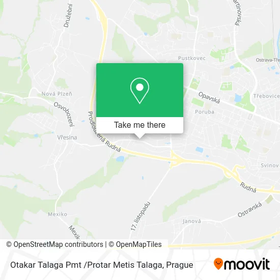 Карта Otakar Talaga Pmt /Protar Metis Talaga