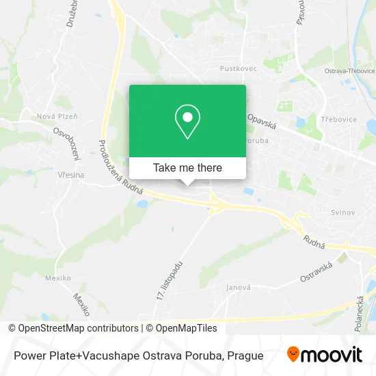 Карта Power Plate+Vacushape Ostrava Poruba