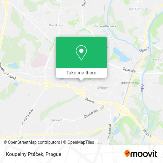 Карта Koupelny Ptáček