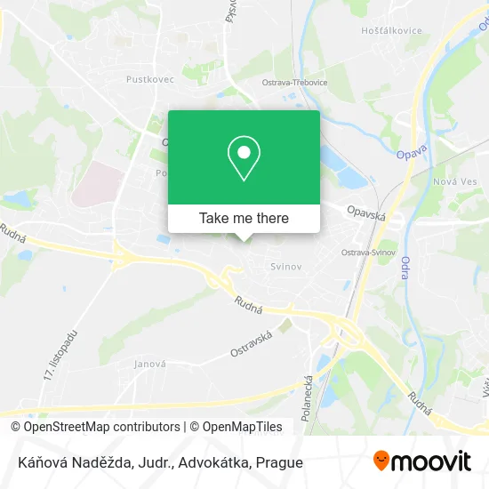 Káňová Naděžda, Judr., Advokátka map