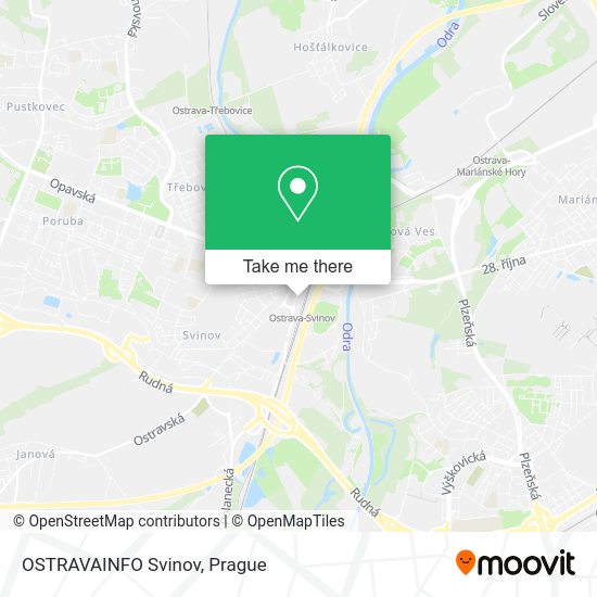Карта OSTRAVAINFO Svinov