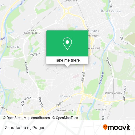 Карта Zebrafast a.s.