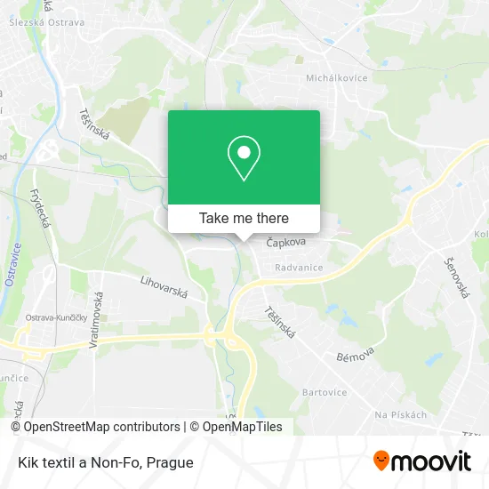Карта Kik textil a Non-Fo