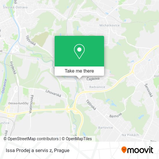 Карта Issa Prodej a servis z