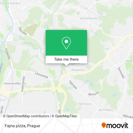 Карта Fajna pizza