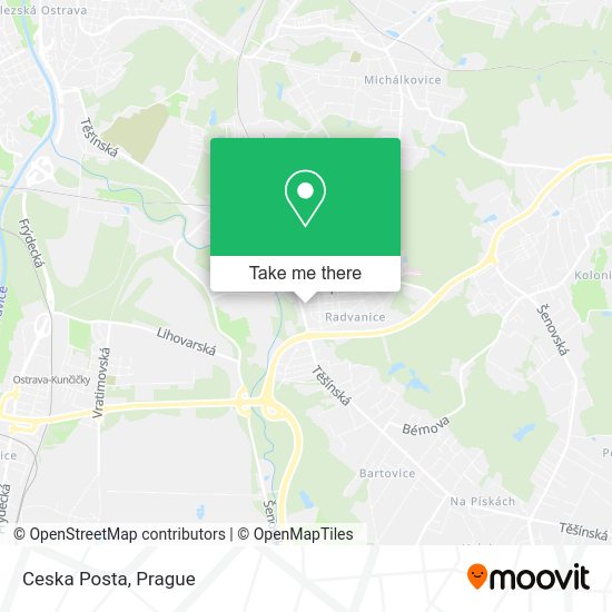 Карта Ceska Posta