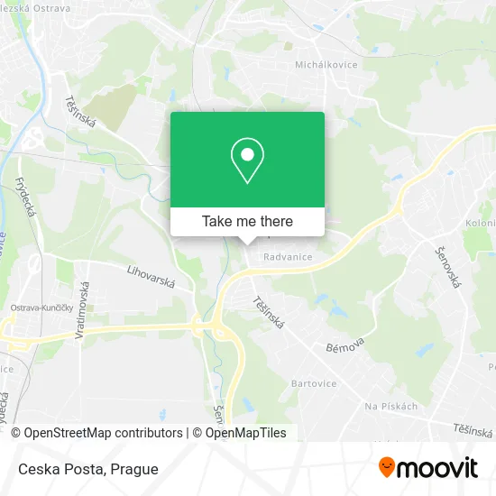Карта Ceska Posta