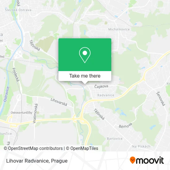 Карта Lihovar Radvanice