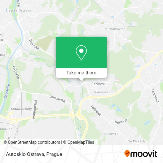 Карта Autosklo Ostrava