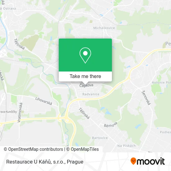 Карта Restaurace U Káňů, s.r.o.