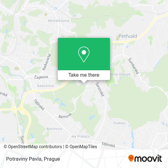Карта Potraviny Pavla