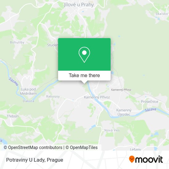 Карта Potraviny U Lady