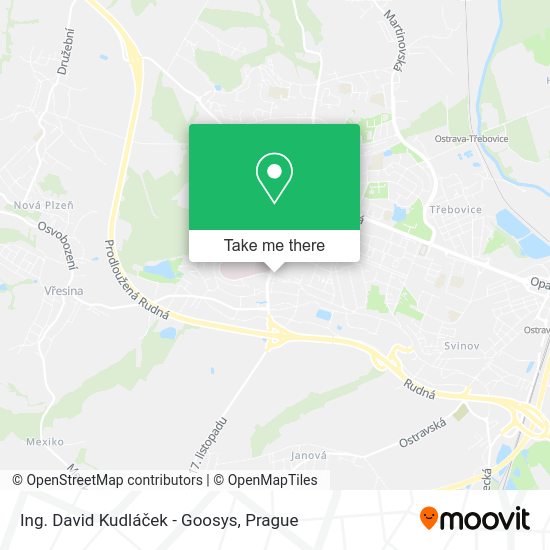 Карта Ing. David Kudláček - Goosys